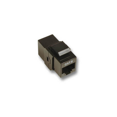 LinkIT Keystone Pass-through Cat.6 UTP For keystone panel | Female |  Black